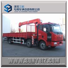 12t Crane Load 220HP Faw J6l 6X2 Truck Mounted Crane